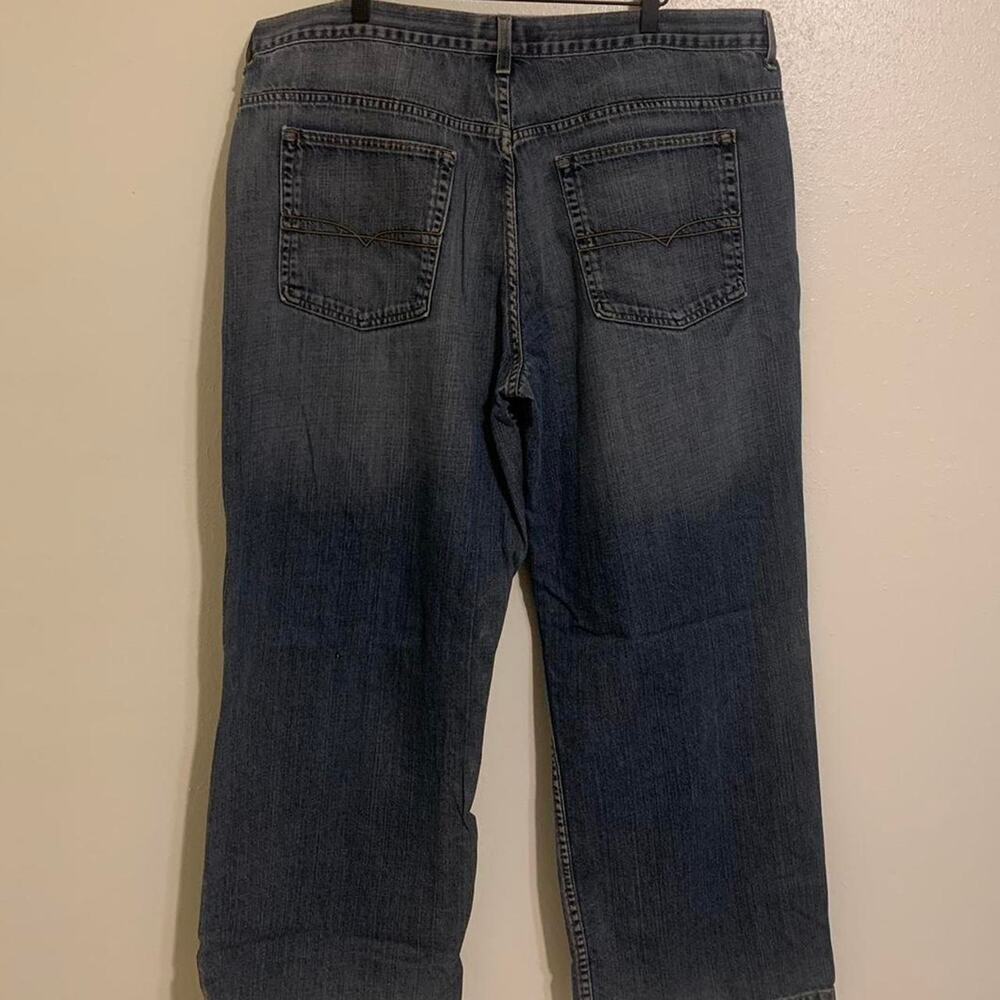Y2K Anchor Blue Beyond Baggy Denim Jeans